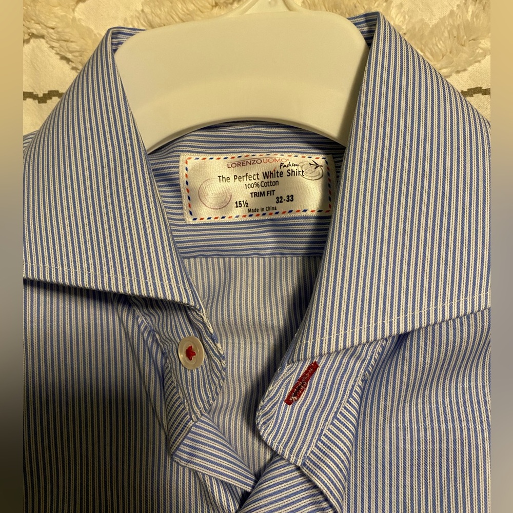 Blue Striped Button Down - Picture 2 of 4